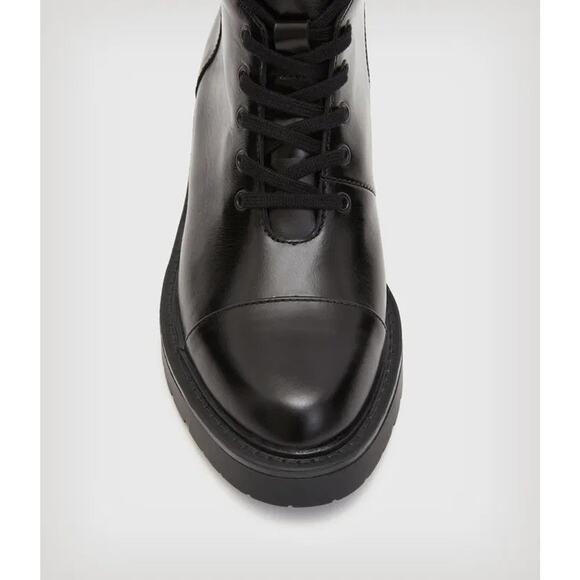 ALLSAINTS Dusty Cap Toe Lace-Up Combat Boot - 10 M - Picture 7 of 8